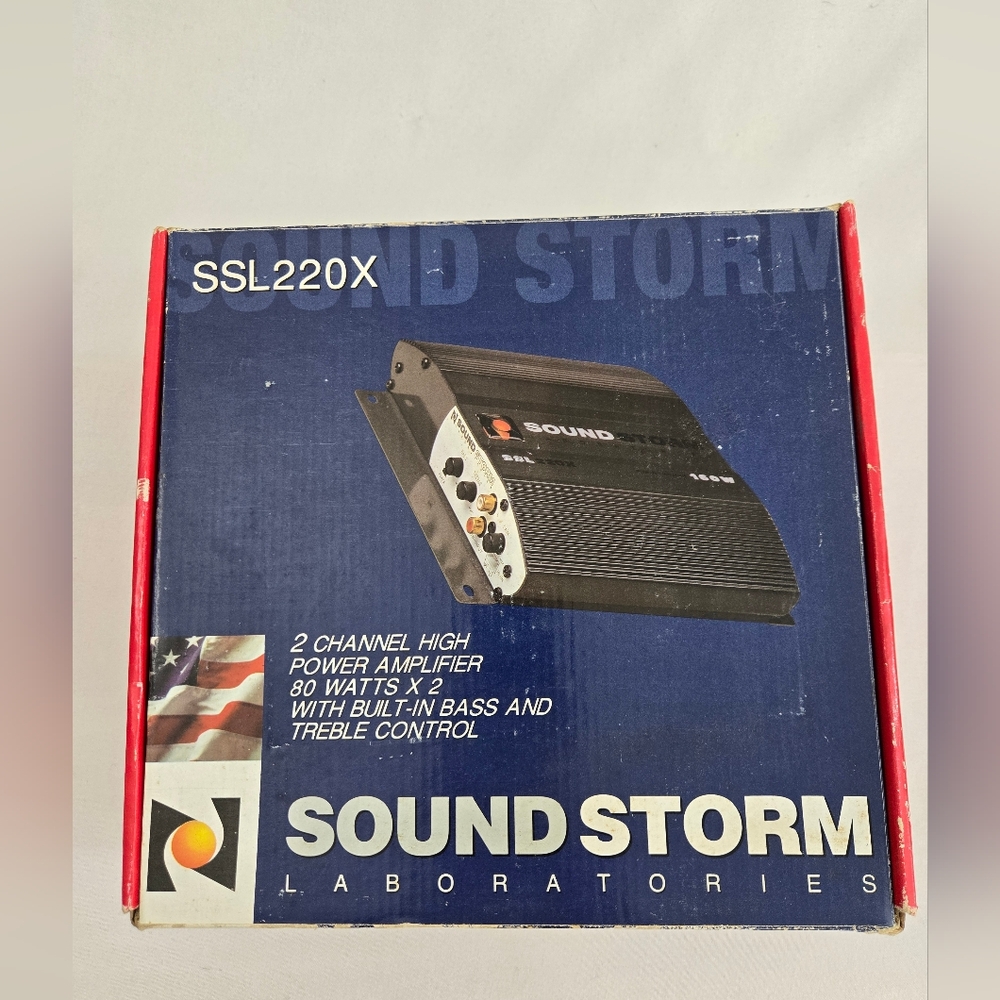 Sound Storm Laboratories SSL 320X Power Amplifier 2 Channel  80 Watts Not Tested